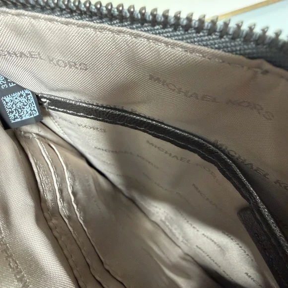 Michael Kors Silver Quilted Wristlet - Picture 6 of 8